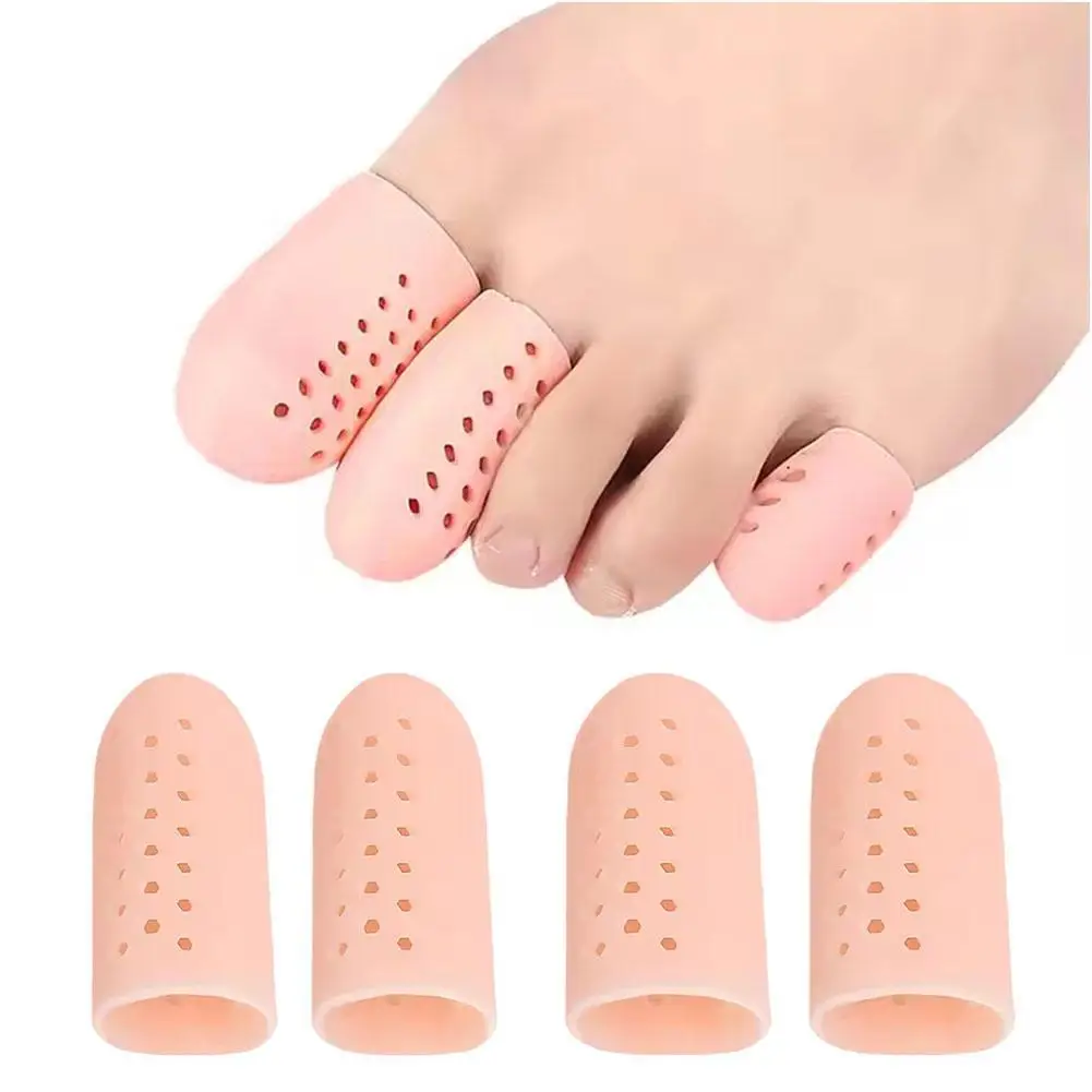

2Pcs Foot Care Tool Silicone Gel Toe Separators Stretchers Toe Tube Corns Blisters Protector Gel Bunion Toe Finger Protection