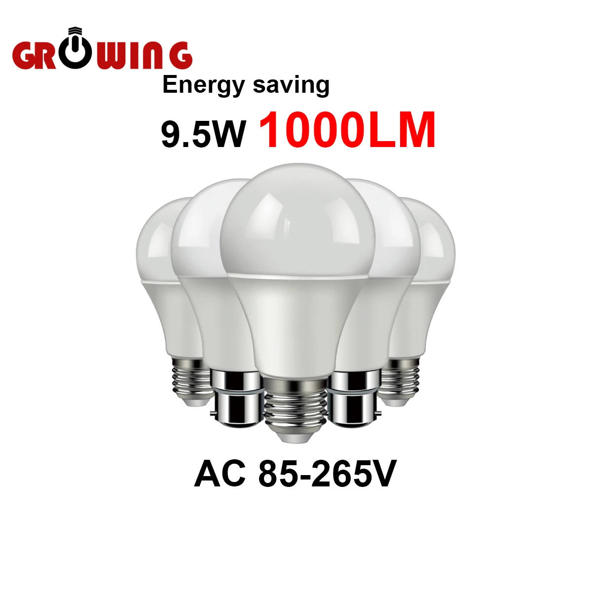

A60 lampara led 220v 110v bulb lights E27 B22 9.5W 1000lm High Lumen lighting for living room led bulbs for house for home