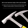 Multifunctional Professional Camping Hammer Hand Tool High Carbon Steel Geological Hammer Integrated Forging Claw Hammer 2