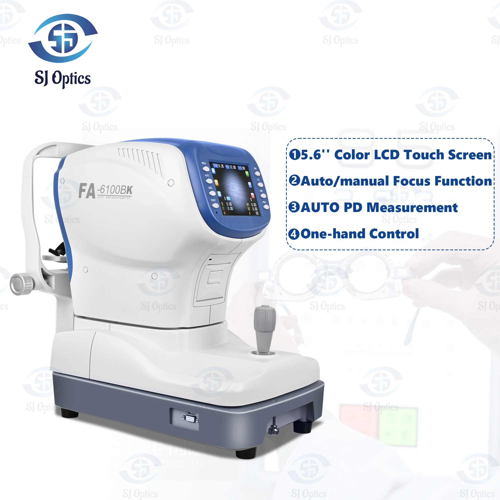 

Офтальмологический инструмент, осмотр глаз, цветной сенсорный ЖК-экран 5,6 дюйма, фотомагнитометр, оптический инструмент, автоматический рефрактометр