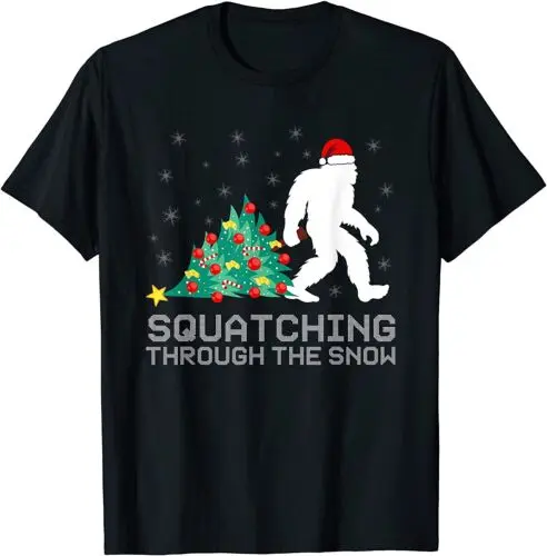 

Футболка с надписью Bigfoot Christmas Sasquatch