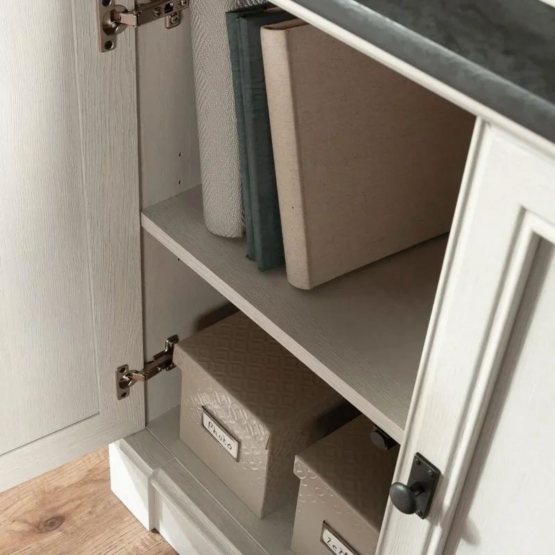 Sauder Palladia 5-Shelf Library Bookcase/Book Shelf, Glacier Oak Finish