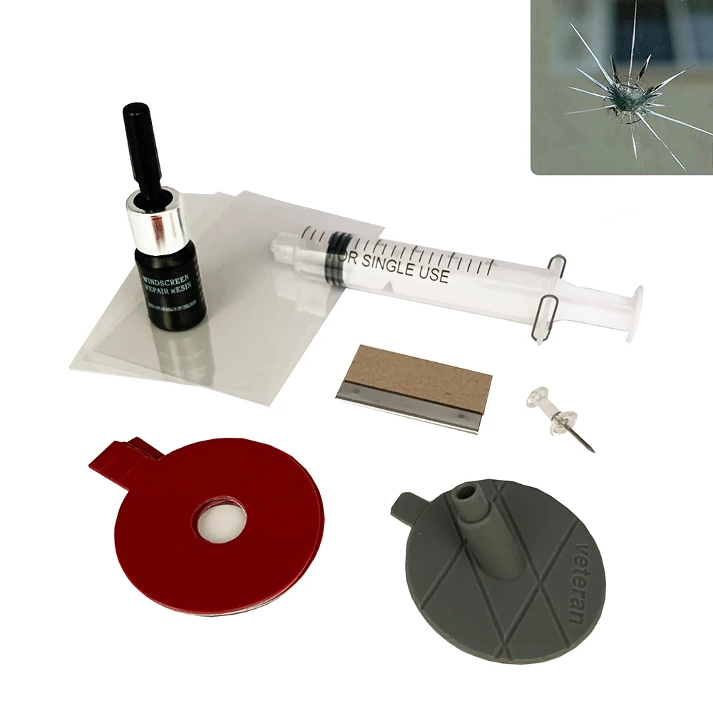 Windshield Repair Kit Automotive Glass Repair DIY Car Windshield Repair Kit Tools Auto Glass Windscreen Repair Set