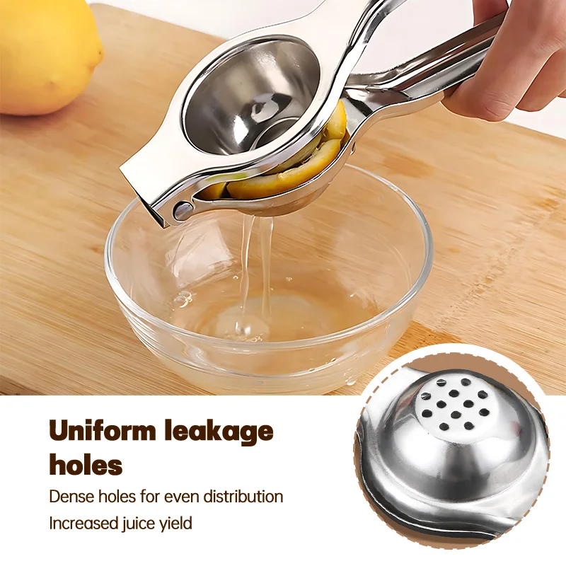 Fruit Juicer Stainless Steel Lemon Squeezer Portable Manual Juicer Processor Durable Orange Squeezer Washable Fruit Press Kitchen Accessories