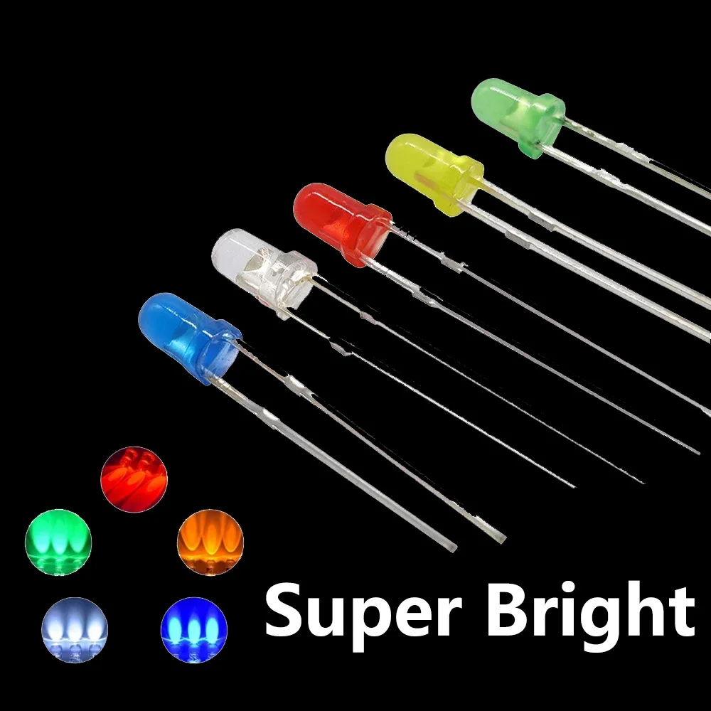 Diodes-lectroluminescentes-diode-LED-super-lumineuse-3V-lampes ...