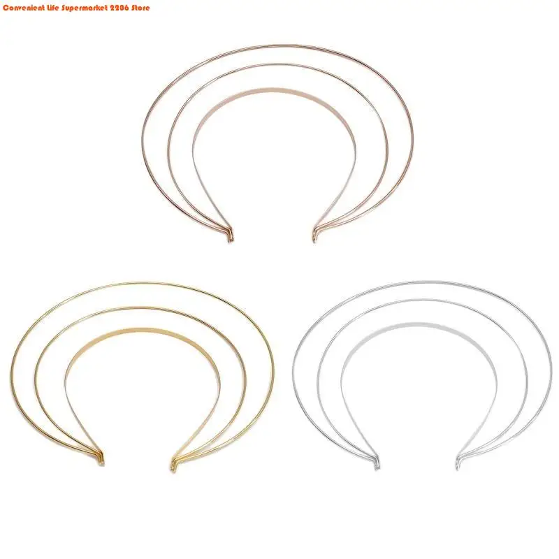Fasce Per Capelli Multistrati In Metallo Da Donna, Confezione Da 2 Pezzi Alla Moda Sottili A Strati Dorate Eleganti Fasce Per Capelli Accessori Per Capelli Per Ragazze