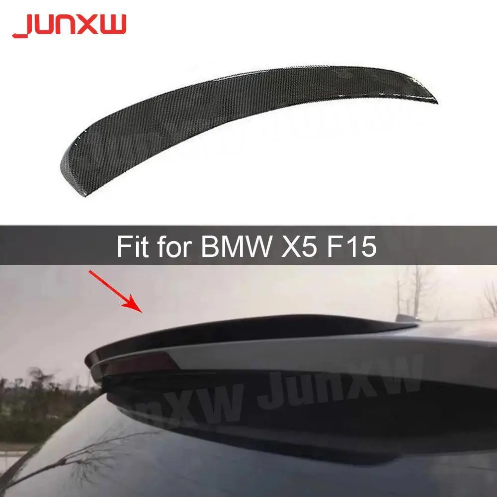 

Carbon Fiber Rear Roof Spoiler Boot Wings For BMW X5 F15 28i 35i SUV 2014-2018 Middle Spoiler Car Styling