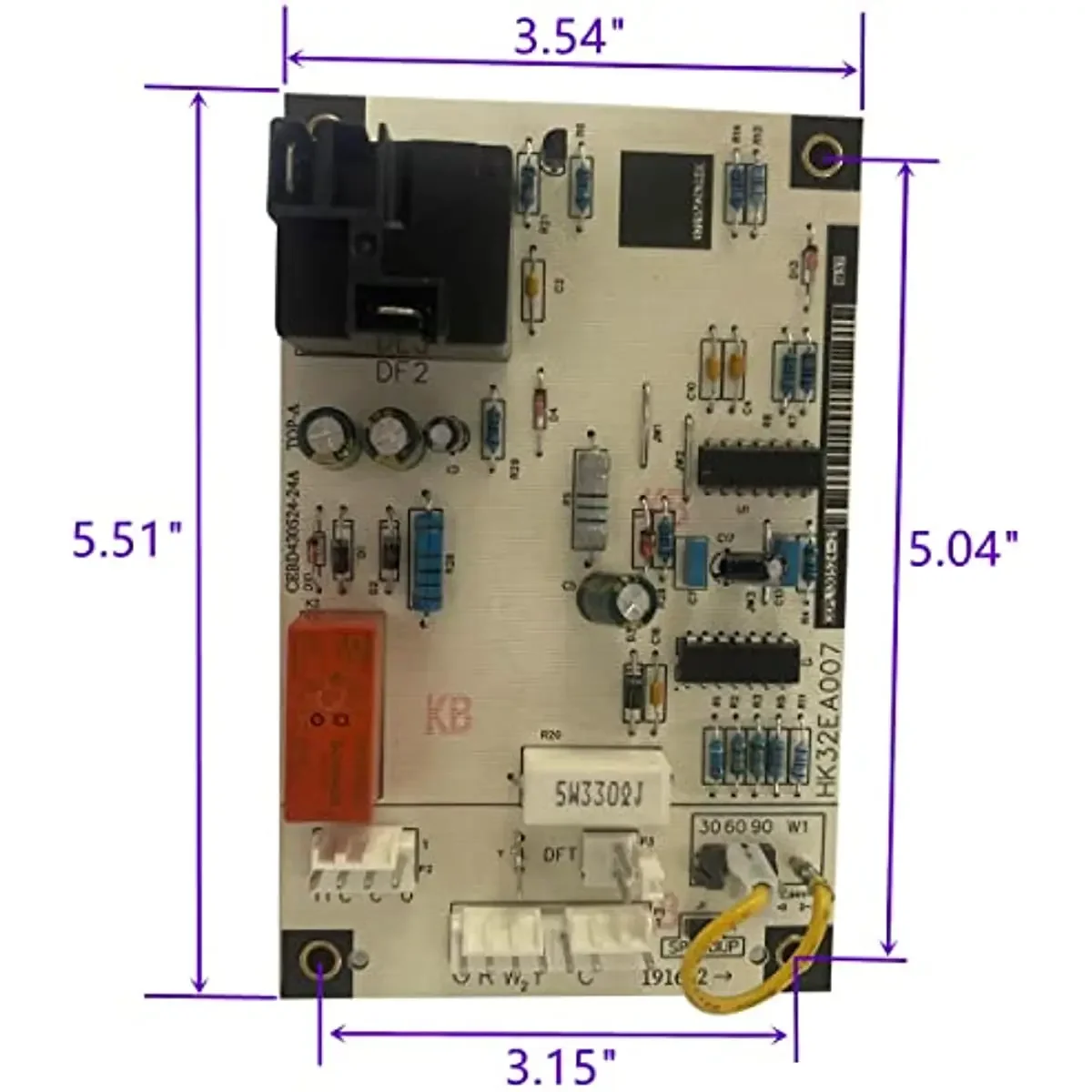 HK32EA007 Defrost Control Board for HVACR Applications Model 213CEA036000BAAA PH13EAZ36000AAAA Replaces HK32EA001 CEPL130524-01
