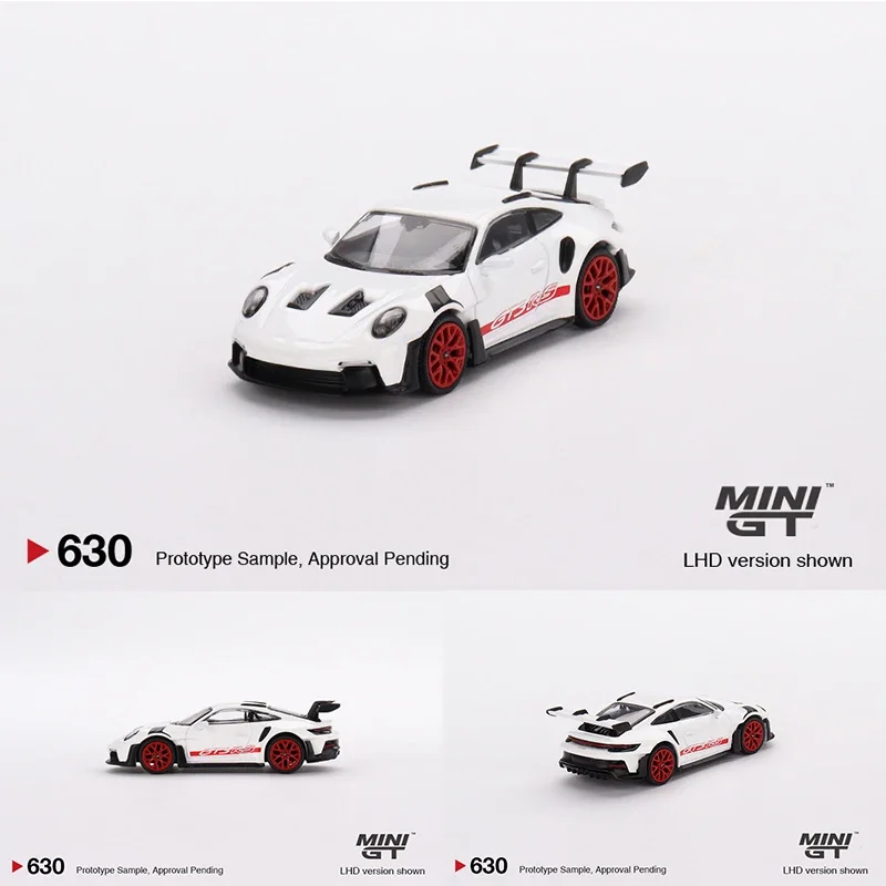 

Модель автомобиля под давлением с красным акцентом, модель Toys630, 992 GT3RS, 1:64