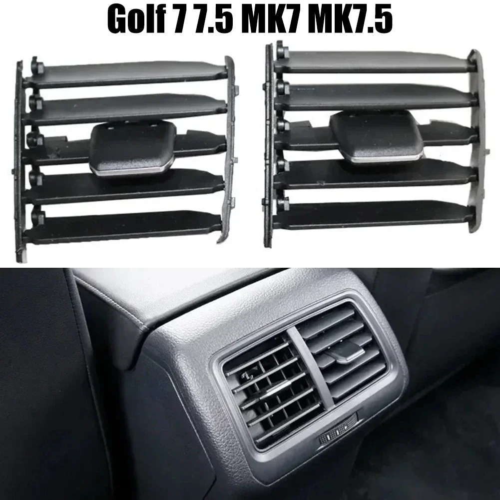 Sortie D'Air Climatisation Arrière Pour VW Golf Mk7/Mk7.5 R 2013-2020 - Réf. 5GG 819 203 - ABS/PU Noir - 4