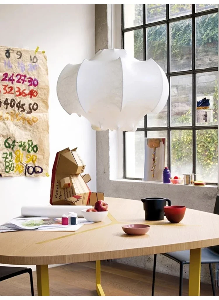 Description Picture 4 of itemJapanese Style Wabi-sabi Silk Net Celebrity Creative Pendant Lights Cream Style Living Room Bedroom Restaurant Homestay LED Lamp