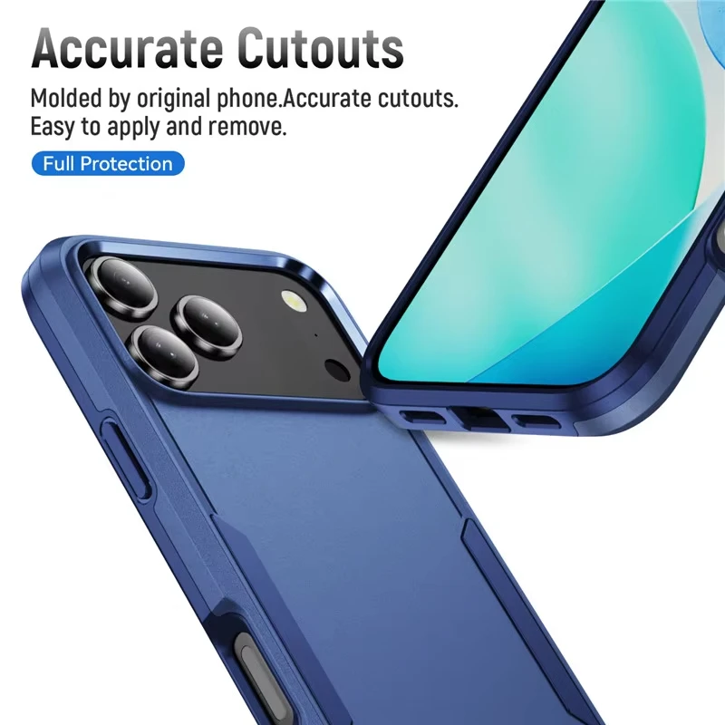 Ultimate Shockproof Armor Matte Phone Case with Silicone Bumper Cover