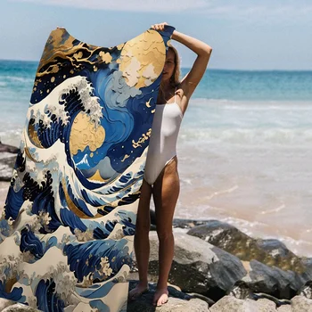 Great Wave Beach Towel 1