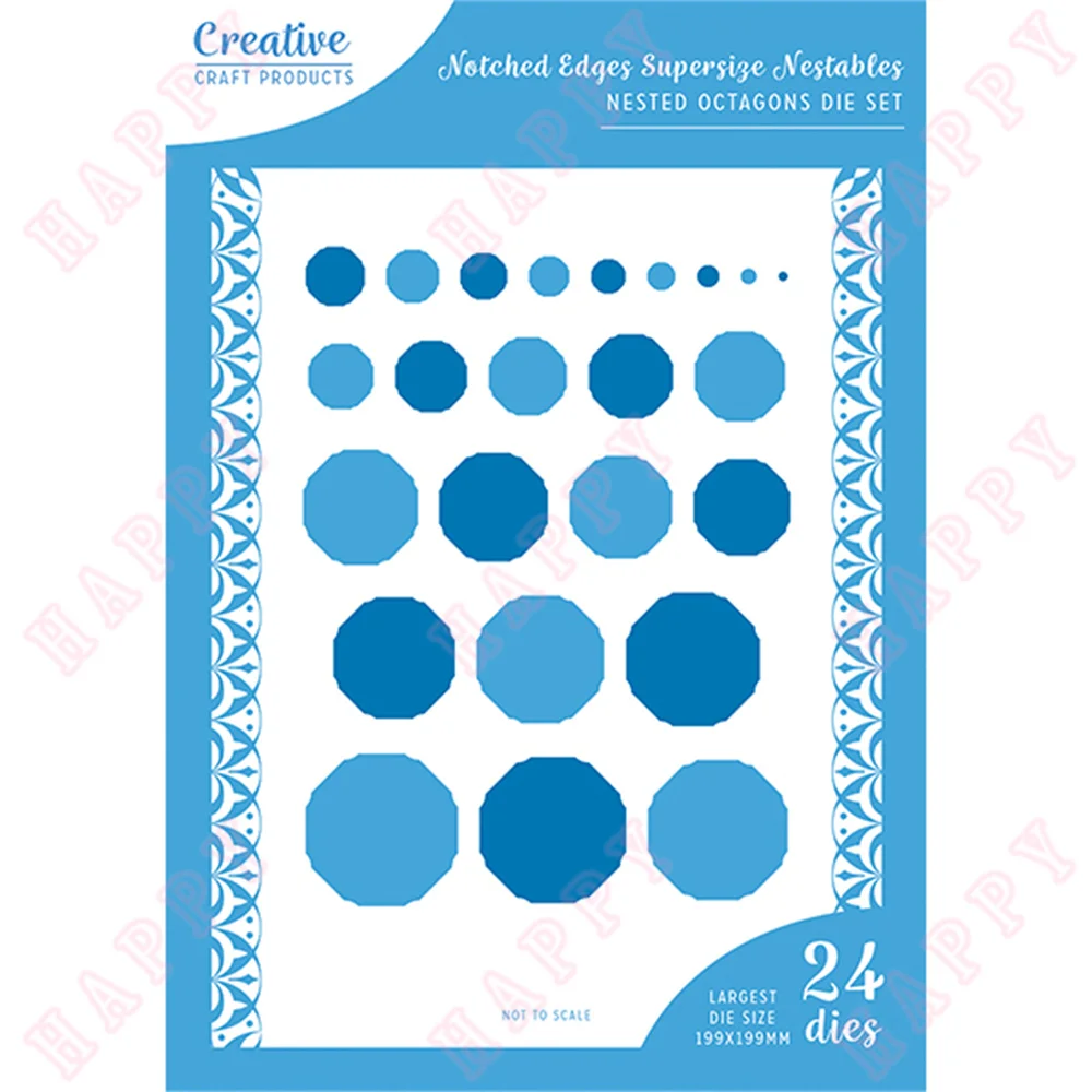 

Metal Cutting Die Nested Octagons For DIY Scrapbook Envelope Greeting Card Decorative Embossing Handcraft Paper Craft Template