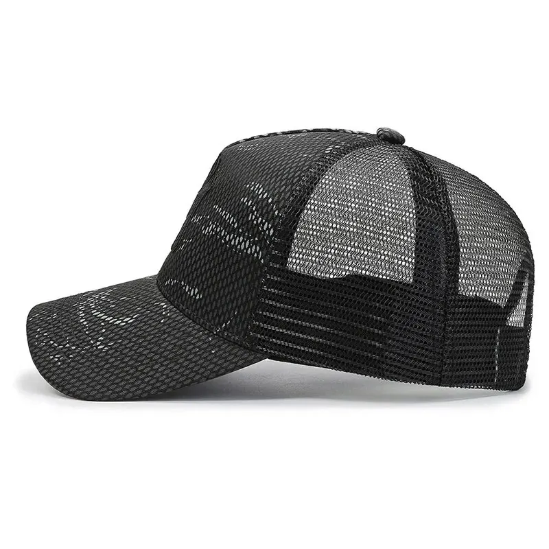 Summer Men's Embroidered Sunshade Cap - Versatile Sports & Travel Hat