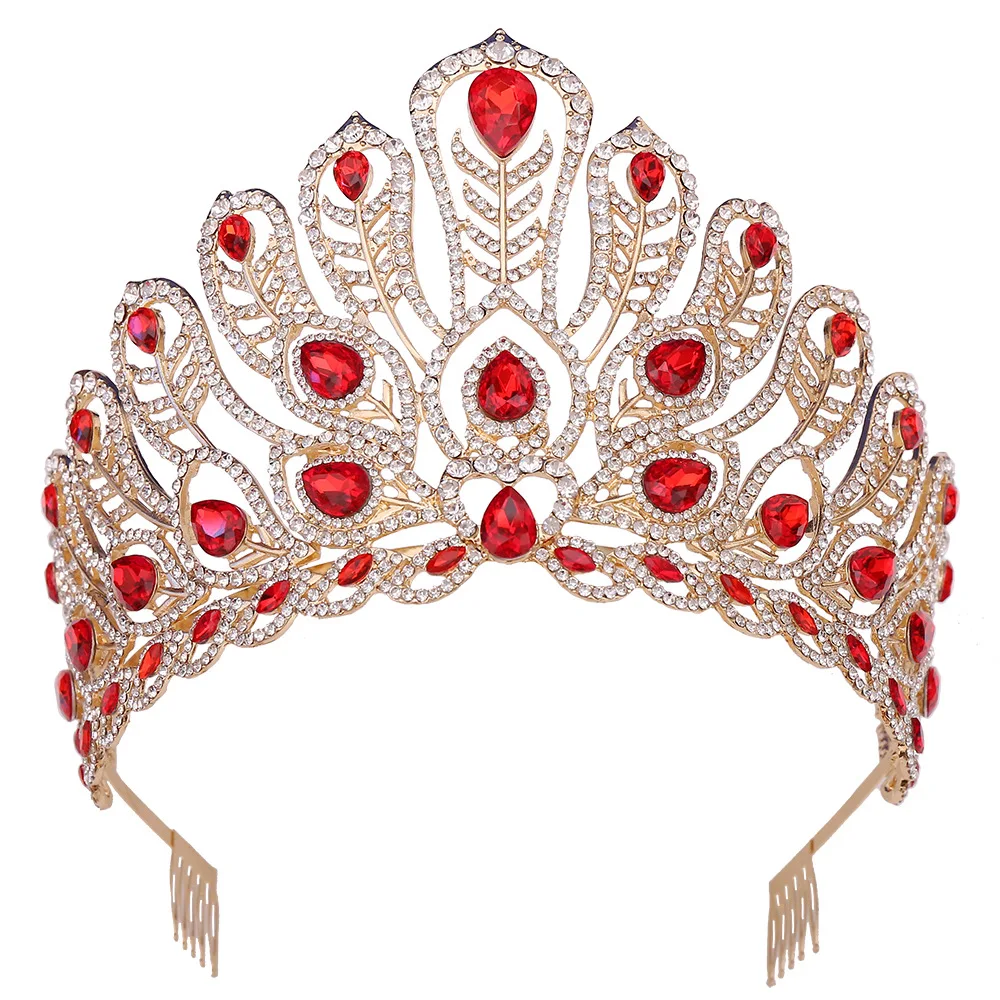 Luxury Bridal Crown Butterfly Crystall Wedding Tiara Golden Alloy Queen Party Jewelry Hair Accessories hair accessory,bridal headwear
