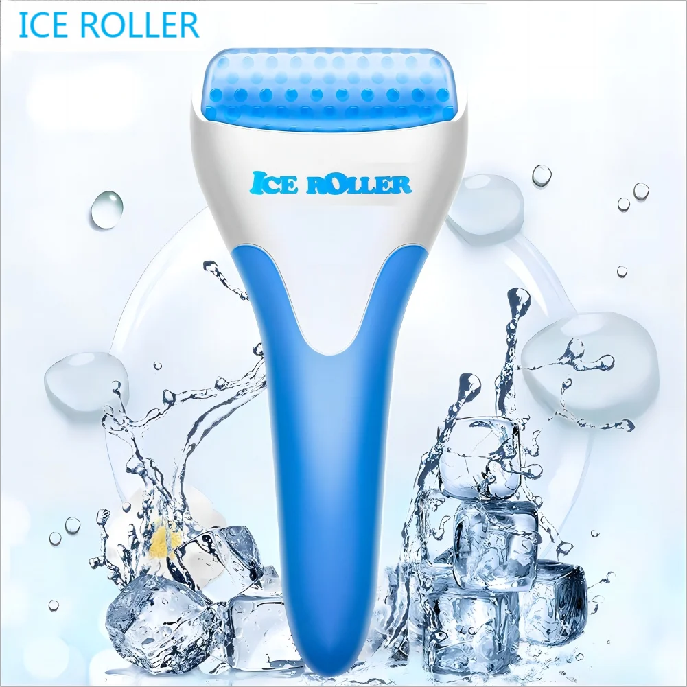 Reusable Face Roller Cooling Ice Roller Massager Skin Lifting Tool Face Lift Massage For Muscle Cold Therapy pack of 2 ice skate covers roller shoes protector reusable skating guard