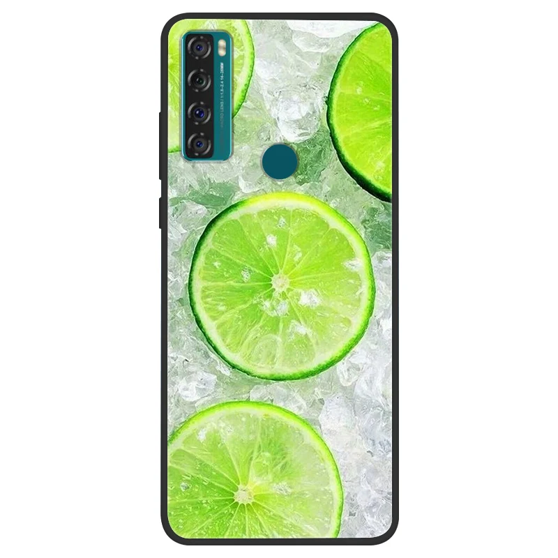 Space Painted Black Silicone TPU Case - Protective Shell Cover