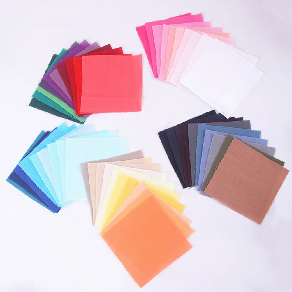 

50 Pcs DIY Accessories Handmade Cloth Sewing Cotton Fabric Patchwork Small Floral