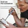2pcs Word/Cross electrician screwdriver 12-220V Voltage Tester Pen AC/DC Induction Insulated Electricians Screwdriver Hand Tools 5