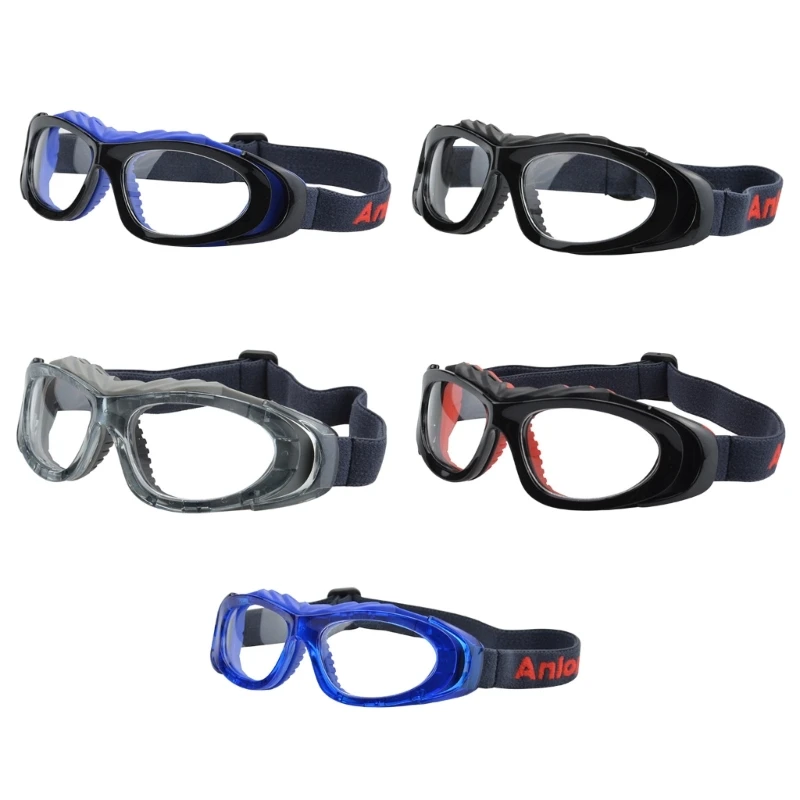Sports Goggles Adult Protective Safety Goggles Basketball Glasses for Men with Adjustable Head Strap & Replaceable Lens