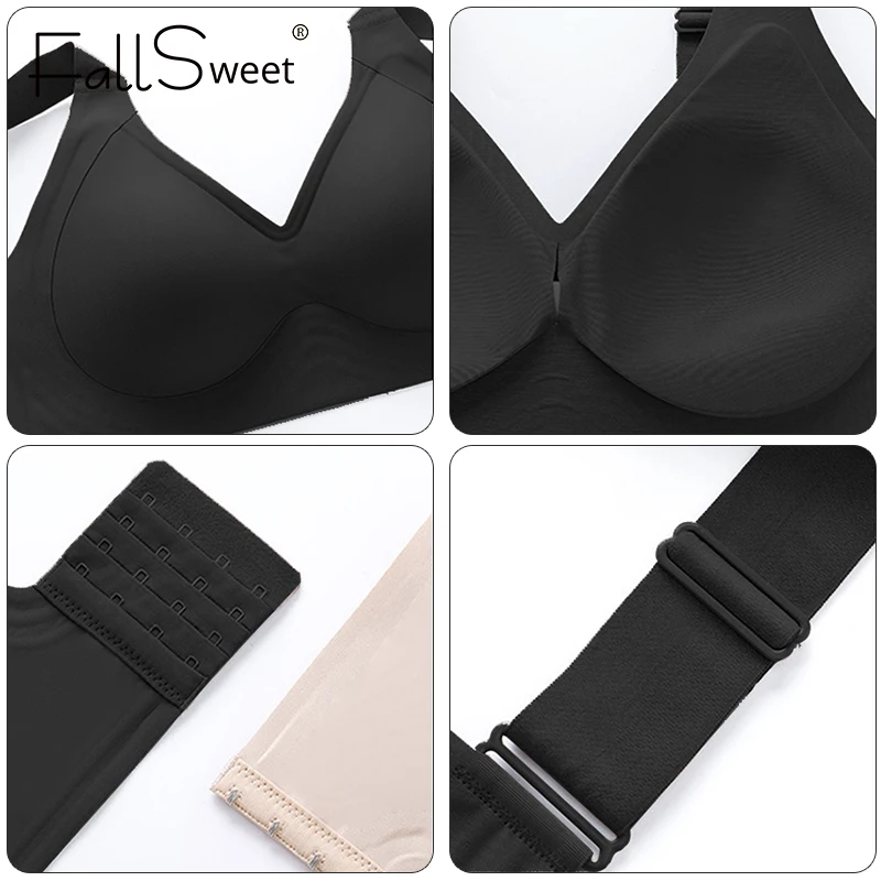 Wireless Bras for Women Seamless Full Coverage Bra No Underwire Soft Push Up Everyday Bralette 5