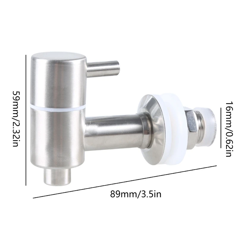 Beverage Dispenser Faucet Stainless Steel Spigot Valve-Replacement Tap for Glass Jar Wine Beer Barrel Drink Dispenser beverage faucet wine bottle faucet bathroom faucet water tap faucet