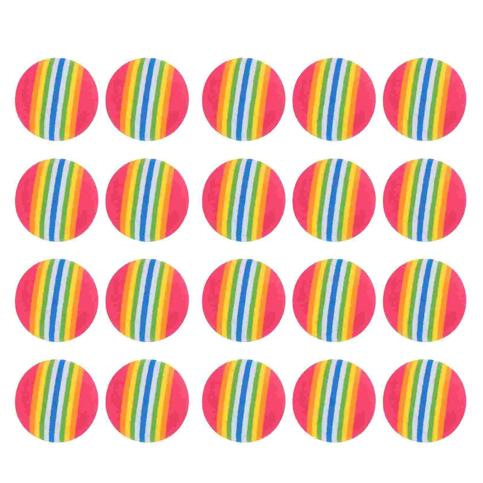 

25pcs Color Bouncy Balls Playground Balls 42mm Rainbow Toys for Playground