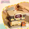 Kids Piggy Bank Coffee Shop Pretend Play Toy Coin Savingbox Money Box Cash Container Children Gift Atm Machine Educational Toy 3
