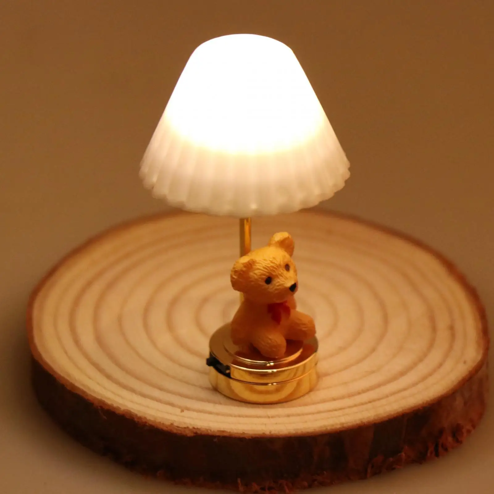 1:12 Dollhouse Table Lamp Scenery Supplies Micro Landscape Furniture Ornaments Metal Desk Light for Kitchen Dining Room Bedroom 2
