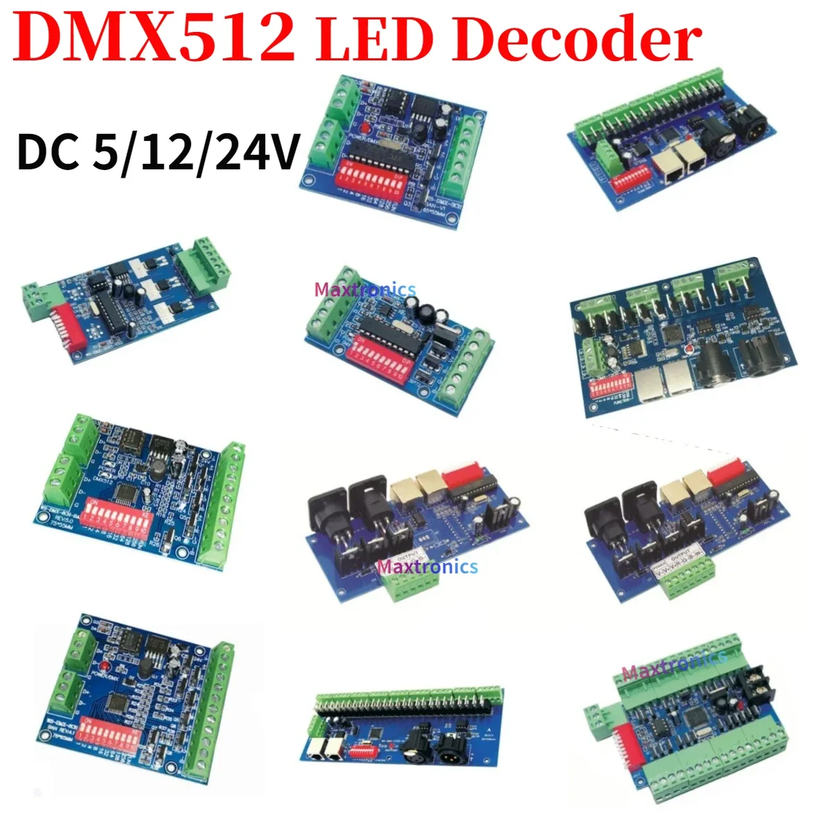 Decodificador-LED-Controller-para-luzes-LED-tens-o-constante-nodo-comum ...