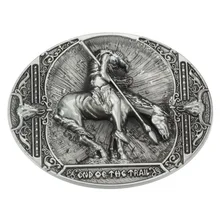 

Warrior Belt Buckle Smooth Personality Big Buckle Metal Head K99