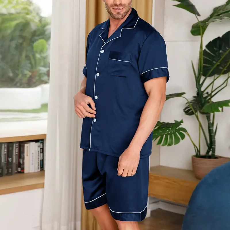 Man Pajamas Set Men's Pajamas Set For Summer