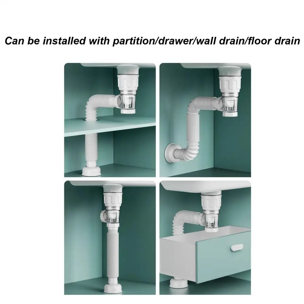 Retractable Anti Odor Drain Pipe Image 2
