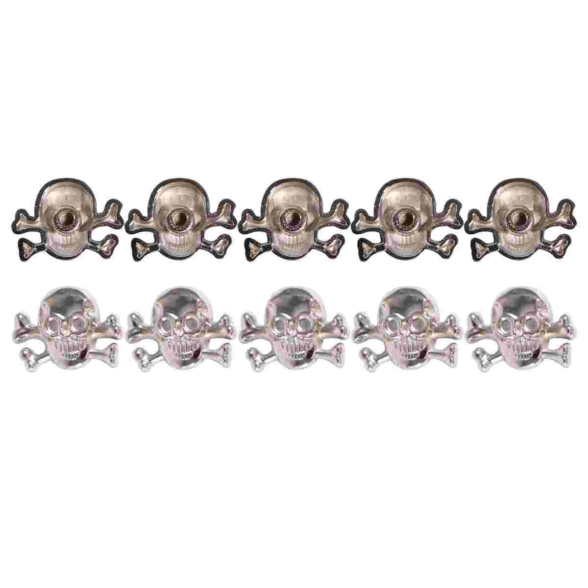 

Screws Ornaments Skull Head Studs Spikes Metal Screw Back Punk Ghost Rivets Studs Craftfor Nail Nail Round Stud Craft Supplies