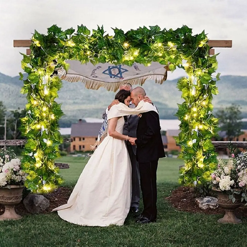 

Indoor Outdoor Lighting Fairy Light Home Bedroom Wedding Christmas Pendant String Lights Christmas Decor Leaf Garlands Lamp