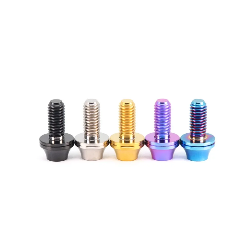 

Titanium Alloy Mountain Bike Cup Holder Screw / Color With Gasket Bolt M5