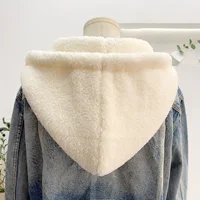 Fleece Fake Hooded Collars Hat For Sweater Pullover Jacket Outwear Winter Flecce Detachable Hooded Fake Collar Cap Drawstring 2
