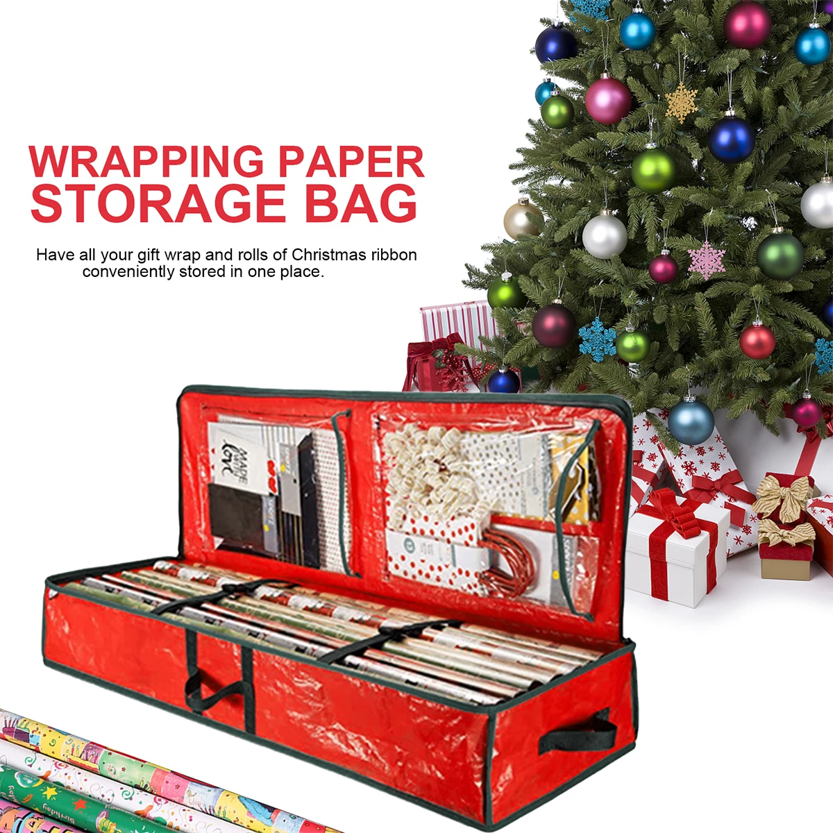 Christmas Wrapping Paper Storage Organizer 40" for Gift Wrap gift wrapping organizer