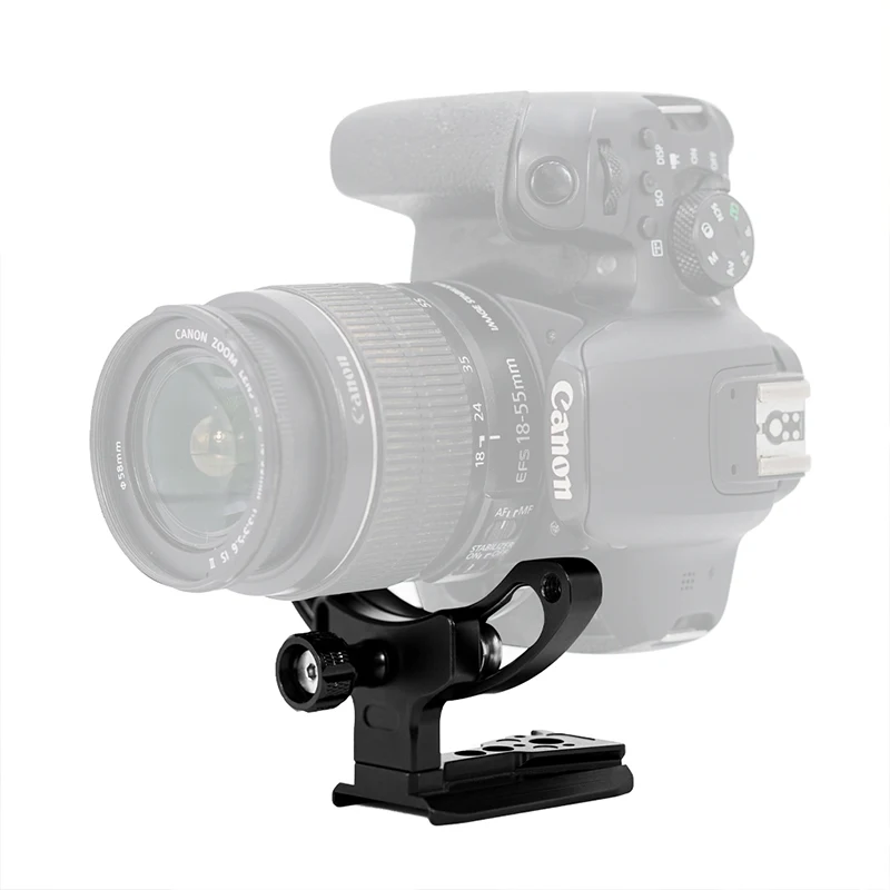 Tripod Mount Ring Lens Mount 1/4 Rotatable Collar Plate for DSLR Camera Horizontal and Vertical Camera Lens Support