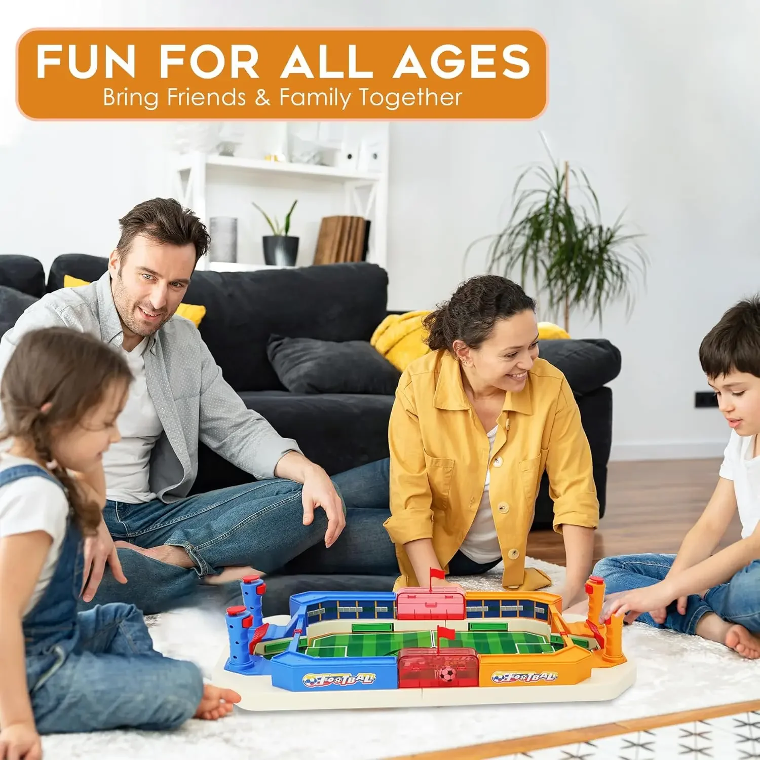 Mini Foosball Table Games for Kids 2024 Fun Tabletop Football Soccer Pinball Game Educational Toy for Indoor Game Family Party 5