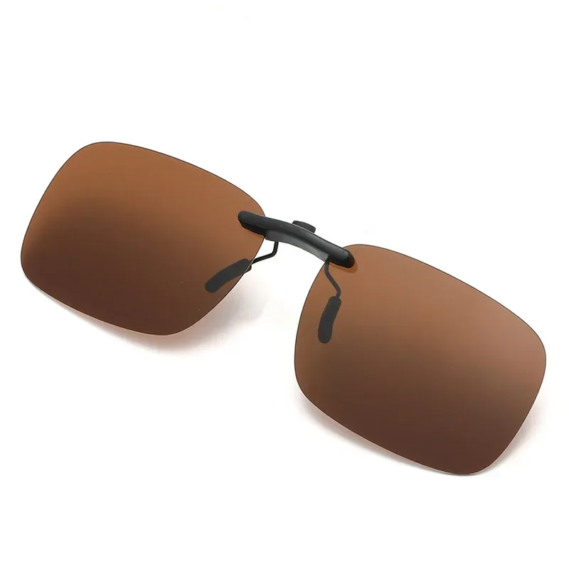 Frameless Anti-glare Clip-on Sunglasses Lenses for Fashion and Outdoor Use