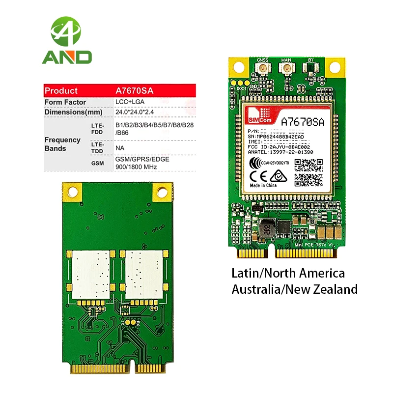 Hot sale SIMCOM A7670 4g LTE Cat1 module A7670SA mini PCIE - AliExpress 502