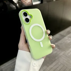 Custodia Telefonica Trasparente 2-in-1 Magnetica di Lusso per Candy