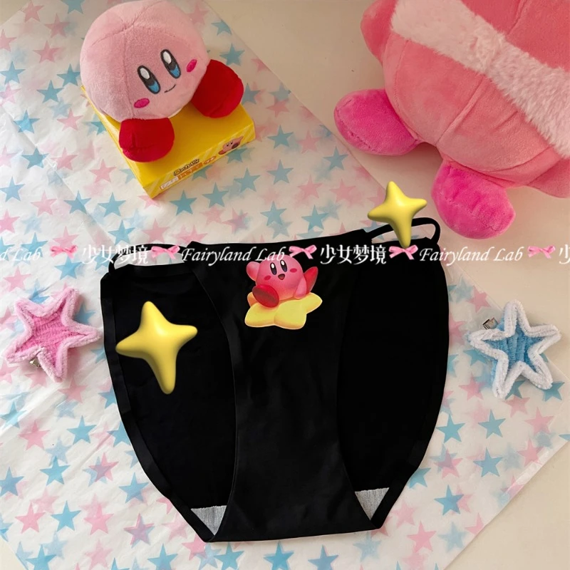 Kawaii Kirby Panties Comfortable Breathable Anime Cute Cartoon Sexy Girl  Quick-drying Underwear Y2k Pants Skin Friendly Material