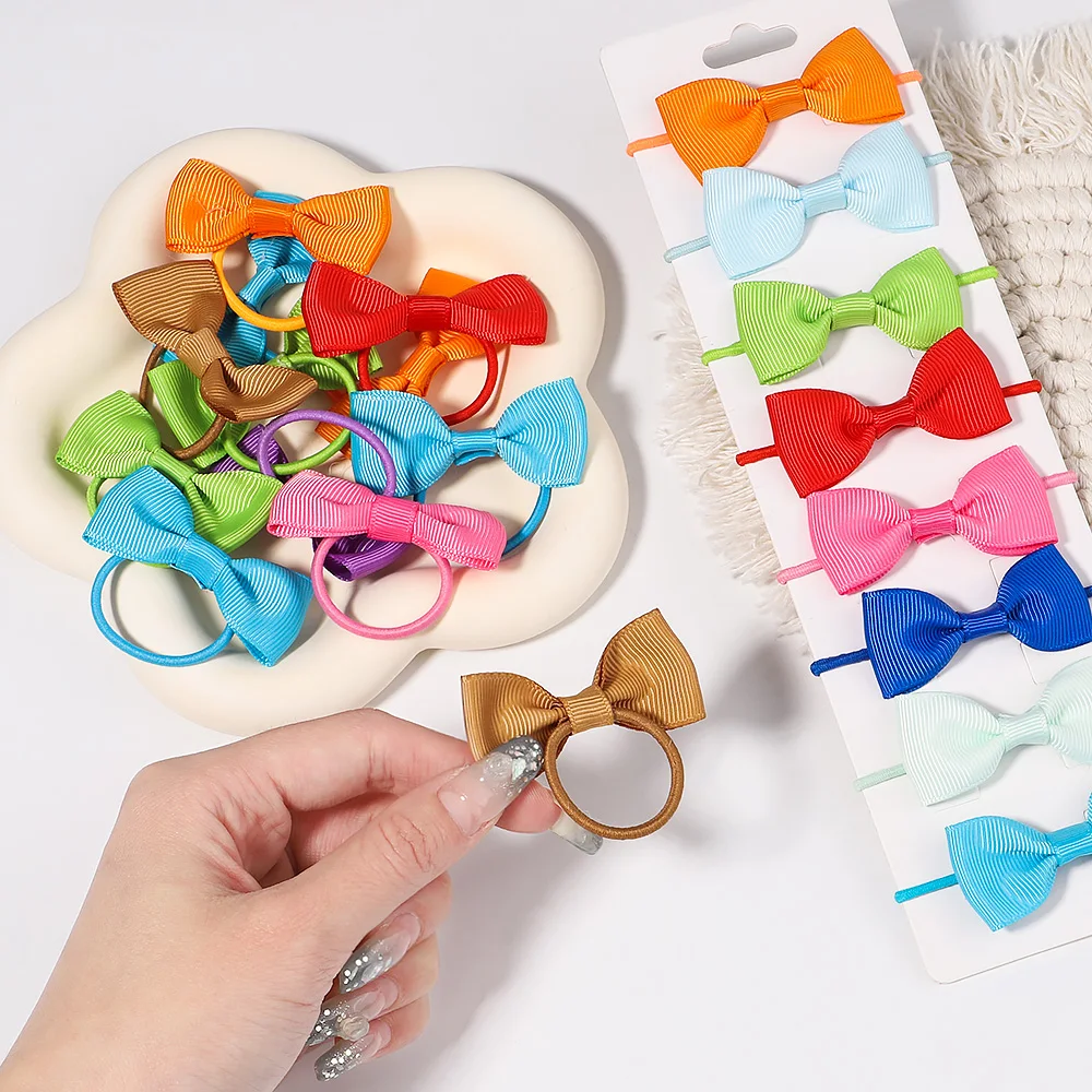 Kids Hair Accessories Bow Hair Tie  Hair Ribbons Accessories Girls - 20pcs  Baby - Aliexpress