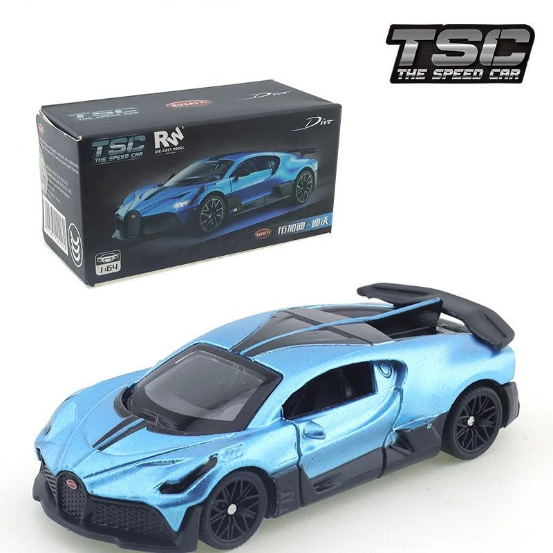 TSC 1/64  Bugatti Divo Diecast Automotive Model The Lamborghini Lightning Car Model Aston Martin Collection Adornment Toy 2