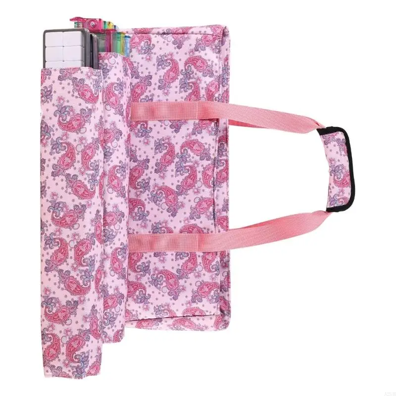 Tragbare 3-teilige Mahjong-Set-Tragetasche aus robustem Stoff und Polyester für Ausflüge und Outdoor-Spaß A2UB – Detail 9
