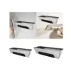 with Anti Slip Pad Mud Board Manual Tool Heavy Duty Leakproof Rustproof Nonslip Mud Pan Drywall Mud Pan for Woodworking DIY 4