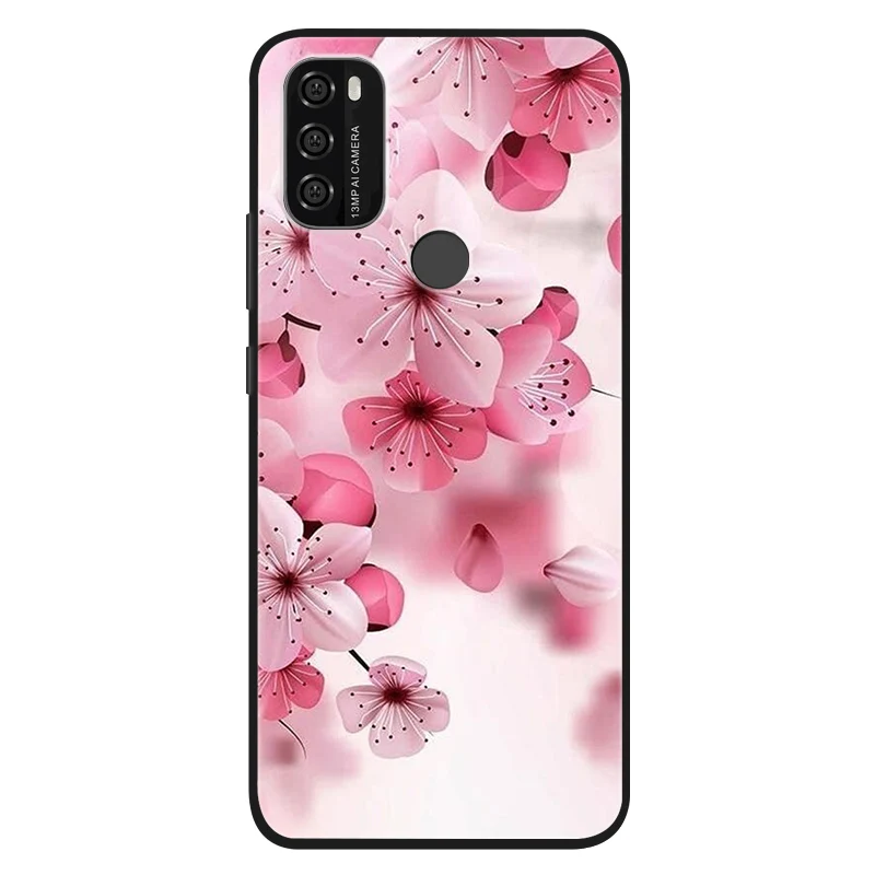 Silicone Cute Cats Painted Soft Black Cover